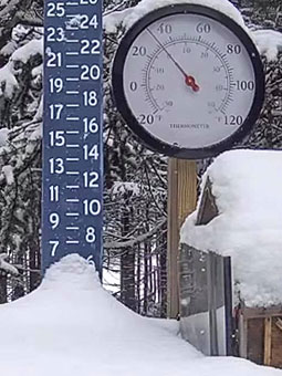 Mount Snow Vermont Live Snow Stake Cam